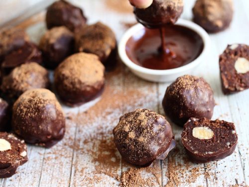 Ferrero Rocher style chocolate truffles