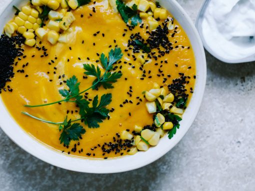 Carrot and Sweet Corn Soup