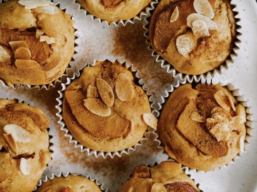 Apple, Cinnamon and Peanut Butter Muffins